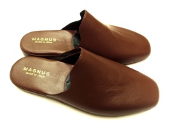 PANTOFOLE UOMO IN PELLE MAGNUS MADE IN ITALY - Img 2