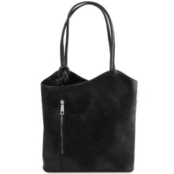 Patty - Borsa donna in pelle convertibile a zaino