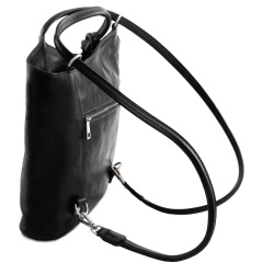 Patty - Borsa donna in pelle convertibile a zaino - Img 4