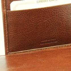 PORTA CARTE DI CREDITO IN PELLE A 10 POSTI CON RFID OLD ANGLER FIRENZE - Img 4