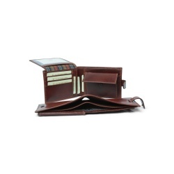 Portafoglio in pelle - Marrone con RFID - Img 2