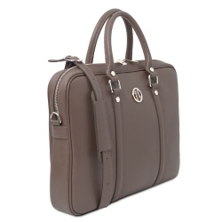 Prato - Borsa porta computer da donna in pelle saffiano - Img 2