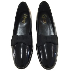 SCARPE UOMO DA CERIMONIA IN VERNICE CON PAPILLON GAROFALO GIANBATTISTA ARTIGIANALI MADE IN ITALY