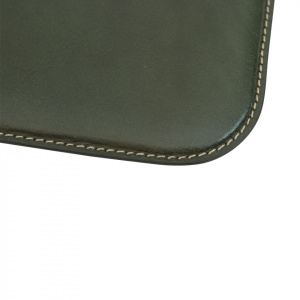SOTTOMANO DA SCRIVANIA IN PELLE 48x34 CM OLD ANGLER FIRENZE ARTIGIANALE MADE IN ITALY - Img 3