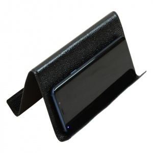 SUPPORTO IN PELLE PER IPAD E IPHONE OLD ANGLER FIRENZE ARTIGIANALE MADE IN ITALY