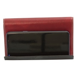 Supporto per ipad e iphone in pelle - rosso - Img 2