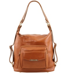 TL Bag - Borsa donna in pelle convertibile a zaino