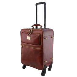 TL Voyager - Trolley verticale in pelle con 4 ruote - Img 3