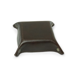 Vuotatasche in pelle - marrone scuro - Img 3