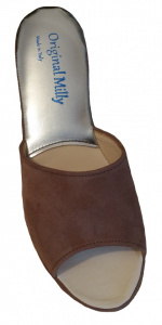 CIABATTA DONNA MILLY IN CAMOSCIO ARTIGIANALE MADE IN ITALY - Img 5