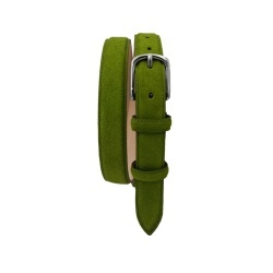 CINTURA DONNA 2,5 CM IN CAMOSCIO ORIONE BELTS ARTIGIANALE MADE IN ITALY - Img 2