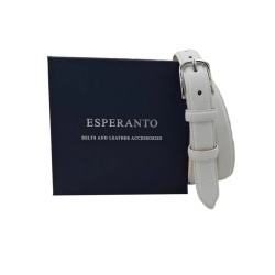 CINTURA DONNA 2,5 CM IN PELLE DI CERVO ORIONE BELTS ARTIGIANALE MADE IN ITALY - Img 5