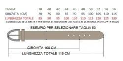 CINTURA DONNA 2,5 CM IN PELLE DI CERVO ORIONE BELTS ARTIGIANALE MADE IN ITALY - Img 9