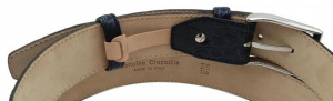 CINTURA UOMO 3,5 CM IN COCCODRILLO ORIONE BELTS ARTIGIANALE MADE IN ITALY - Img 3
