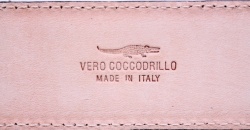 CINTURA UOMO 4 CM IN COCCODRILLO ORIONE BELTS ARTIGIANALE MADE IN ITALY - Img 4