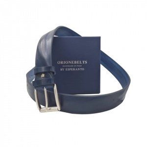 CINTURA UOMO 4 CM IN CUOIO DI TORO ORIONE BELTS ARTIGIANALE MADE IN ITALY - Img 4
