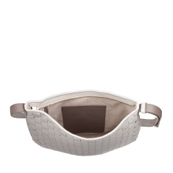 DUDU Borsa a Spalla Donna in Pelle Intrecciata – Elegante Borsa Hobo con Cerniera, Borsa a Tracolla in Vera Pelle con Manico Regolabile e Interni Capienti - Img 3