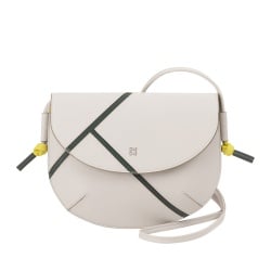 DUDU Borsa a Tracolla Donna in Vera Pelle – Borsetta Piccola con Chiusura a Patta Stile Tennis con Tracolla Regolabile e Interno Capiente