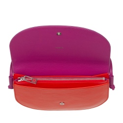 DUDU Borsa a Tracolla Donna Piccola in Pelle, Borsetta Design Sottile Compatta con Chiusura a Bottone, Tracolla Regolabile - Img 4