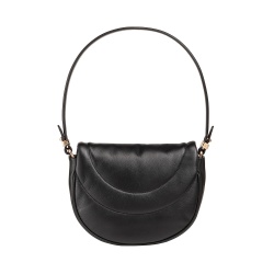 DUDU Borsa a Tracolla Spalla Donna in Pelle Trapuntata, Borsetta Piccola Elegante Imbottita con Patta, Spallina e Tracolla Removibili - Img 2