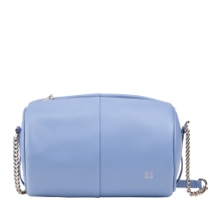 DUDU Borsa Donna Cilindrica in Pelle, Borsa a Tracolla con Catena e Pelle, Borsa a Cilindro Piccola Fashion Elegante con Cerniera