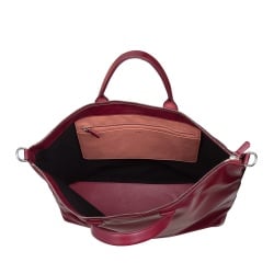 DUDU Borsa Donna Grande Morbida in Pelle, Borsa a Tracolla Capiente con Cinghia Staccabile, Borsa a Mano con Due Manici e Chiusura Zip - Img 5