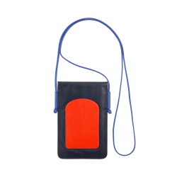 DUDU Custodia Porta Cellulare da Collo in Pelle, Astuccio Porta Smartphone fino a 6,7 Pollici con Bottone, Laccio Tracolla Regolabile, Design Sottile - Img 2