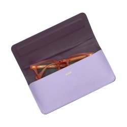 DUDU Custodia Porta Occhiali da Vista e Occhiali da Sole in Vera Pelle Morbida con Chiusura Magnetica, Astuccio Portaocchiali Colorato - Img 3