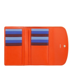 DUDU Portafoglio Donna in Pelle Morbida Colorata, Borsello con Portamonete a Cerniera, 12 Porta Carte Tessere, Multicolore - Img 3