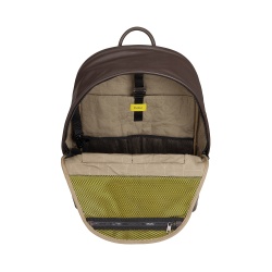 DUDU Zaino in Pelle Uomo Donna Porta PC 15L – Elegante Zaino da Viaggio e Lavoro con Tasca Imbottita per Laptop (fino 13"), Spallacci Regolabili e Design Compatto - Img 4