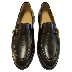 MOCASSINI UOMO IN PELLE CON FIBBIA GAROFALO GIANBATTISTA ARTIGIANALI MADE IN ITALY