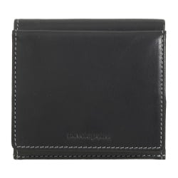 Nuvola Pelle Portafoglio Uomo Pelle con Portamonete a Pozzetto – Portafoglio Compatto in Vera Pelle con Porta Carte, Banconote e Bottone di Chiusura – Design Classico e Funzionale