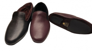 PANTOFOLE CHIUSE UNISEX IN PELLE GEDA MADE IN ITALY - Img 2