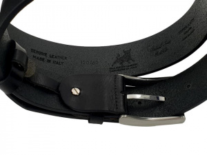 PARURE SET REGALO CINTURA UOMO 4 CM PORTACHIAVI E PORTA CARTE IN CUOIO DI TORO ORIONE BELTS ARTIGIANALE MADE IN ITALY - Img 3
