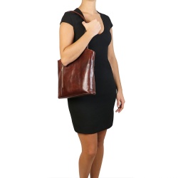 Patty - Borsa donna in pelle convertibile a zaino - Img 7