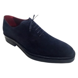 SCARPE UOMO STRINGATE IN CAMOSCIO GAROFALO GIANBATTISTA ARTIGIANALI MADE IN ITALY - Img 3