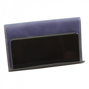 SUPPORTO IN PELLE PER IPAD E IPHONE OLD ANGLER FIRENZE ARTIGIANALE MADE IN ITALY - Img 2