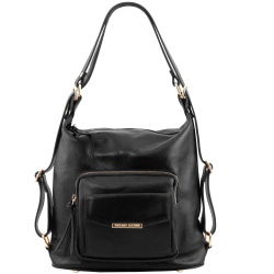 TL Bag - Borsa donna in pelle convertibile a zaino