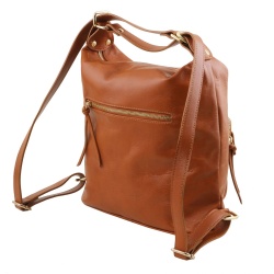 TL Bag - Borsa donna in pelle convertibile a zaino - Img 6