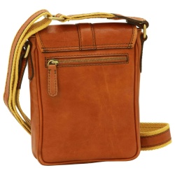 Borsa a tracolla in pelle. Gold - Img 2