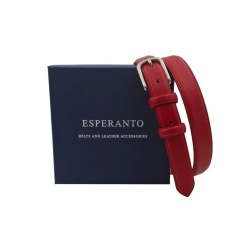 CINTURA DONNA 2,5 CM IN PELLE ORIONE BELTS ARTIGIANALE MADE IN ITALY - Img 3