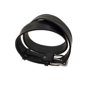 CINTURA UOMO 4 CM EXTRA LARGE IN CUOIO DI TORO PLISSE' ORIONE BELTS ARTIGIANALE MADE IN ITALY - Img 3