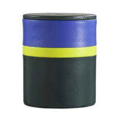 DUDU Barattolo con Coperchio di Design da Casa da Scrivania Ufficio 11x14cm, Portaoggetti Multicolore Svuotatasche Versatile