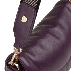 DUDU Borsa a Tracolla Spalla Donna in Pelle Trapuntata, Borsetta Piccola Elegante Imbottita con Patta, Spallina e Tracolla Removibili - Img 5