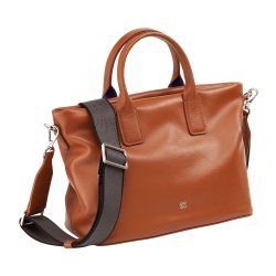 DUDU Borsa Donna a Mano in Pelle con Tracolla, Borsa Media Piccola a Spalla con Cerniera e Tracolla Staccabile, Borsetta Elegante Colorata - Img 2