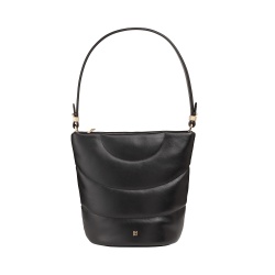 DUDU Borsa Donna a Spalla e Tracolla Trapuntata Imbottita in Pelle Nappa, Borsa Grande con Cerniera e Doppia Tracolla, Design Elegante