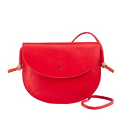DUDU Borsa Donna a Tracolla con Patta in Vera Pelle, Piccola Borsetta a Spalla con Pattina a Bottone Magnetico, Borsa