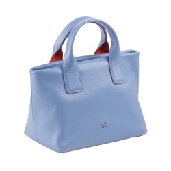 DUDU Borsa Donna Piccola a Tracolla in Vera Pelle, Borsa Mini Bag da Sera Elegante, 22 x 13 cm, Doppi Manici, Tracolla a Catena, Chiusura Zip - Img 2