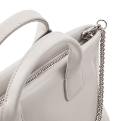 DUDU Borsa Donna Piccola a Tracolla in Vera Pelle, Borsa Mini Bag da Sera Elegante, 22 x 13 cm, Doppi Manici, Tracolla a Catena, Chiusura Zip - Img 4