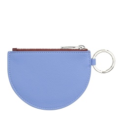DUDU Mini Portamonete in Pelle per Donna con Cerniera Zip e Portachiavi Bicolore Slim Design - Img 2